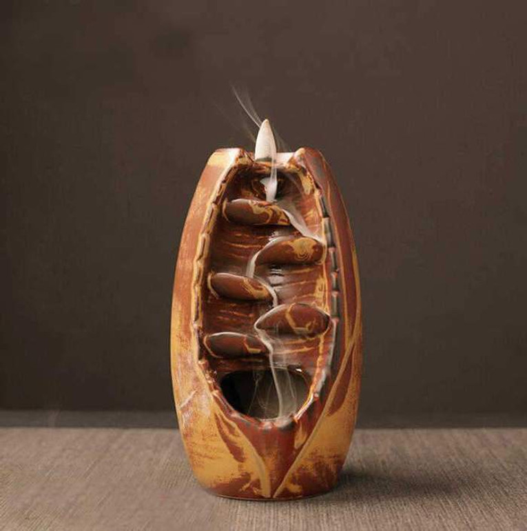 Waterfall Mountain Incense Burner