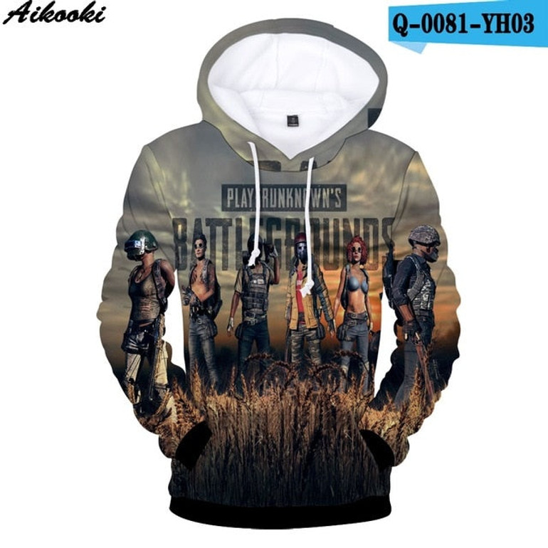 3D PUBG Hoodies Men/women