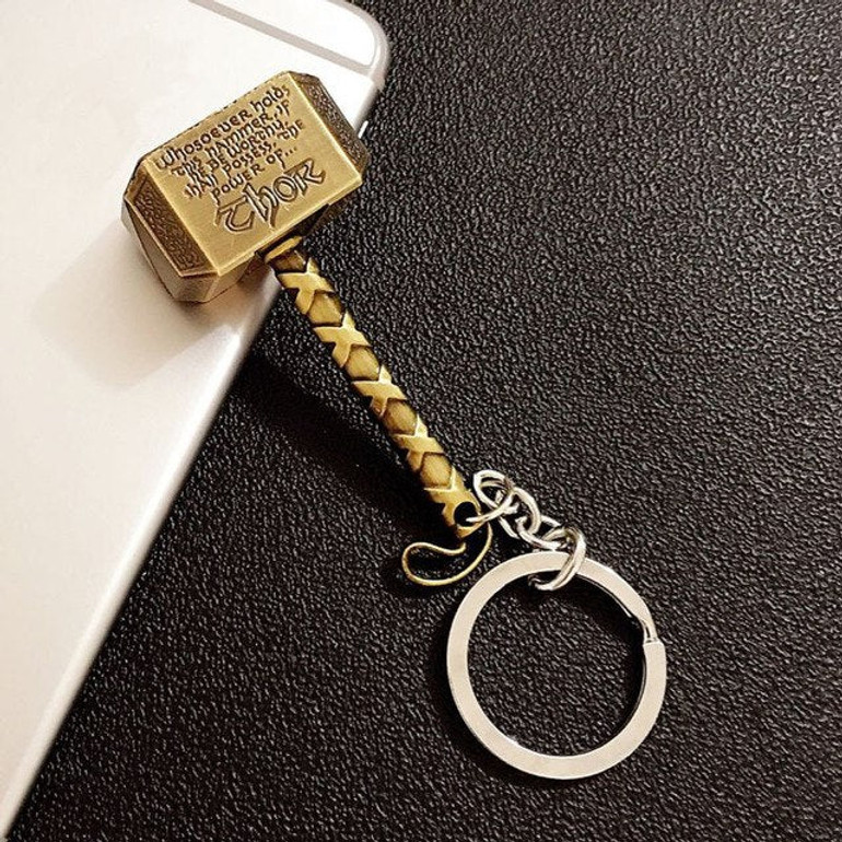 Key Chain Mjolnir Warrior Thor Hammer