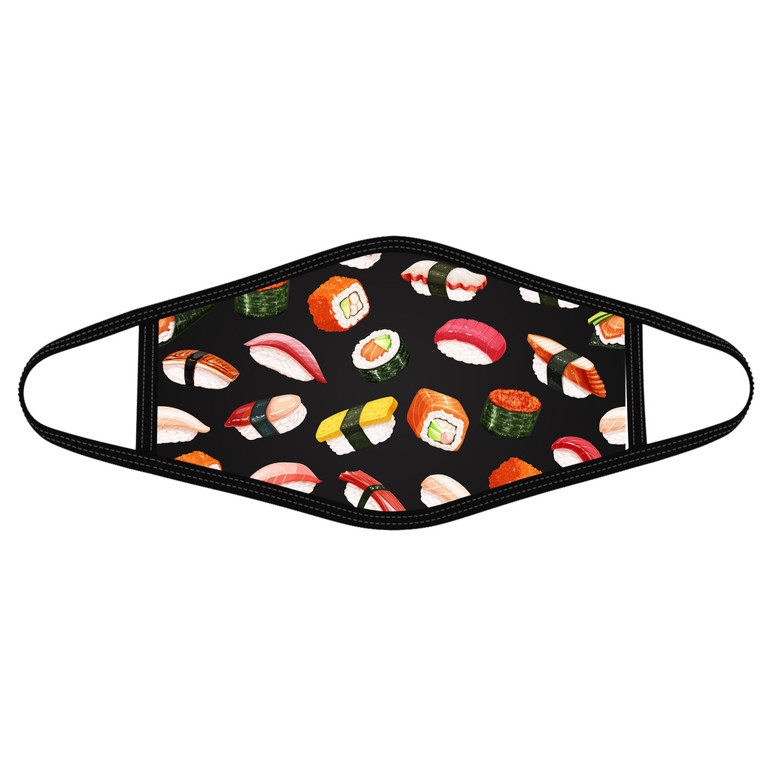 Sushi Pattern- Polyblend Face Mask