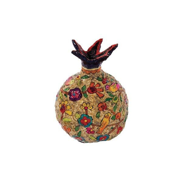 Pomegranate - Paper Mache - Small  - Natural