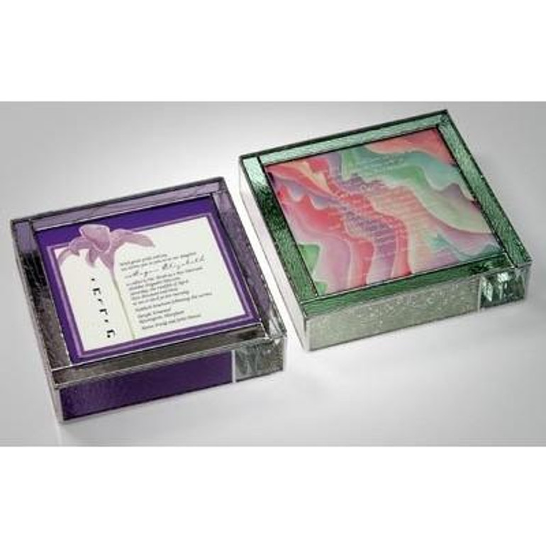 Stained Glass Bar Bat Mitzvah Invitation Box