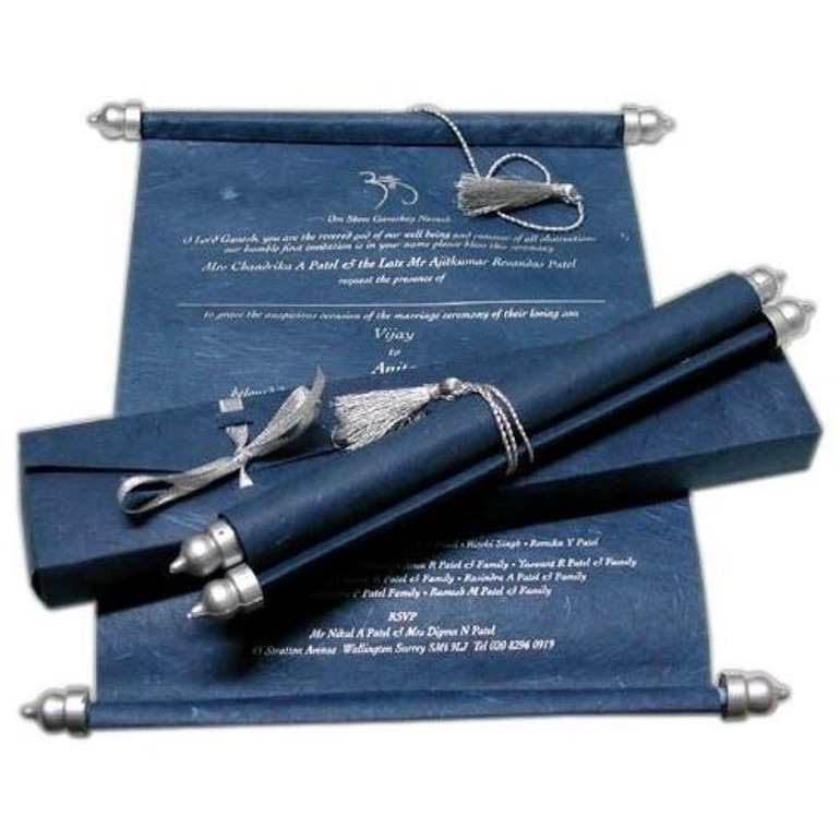 Bar Mitzvah Scroll Invitation