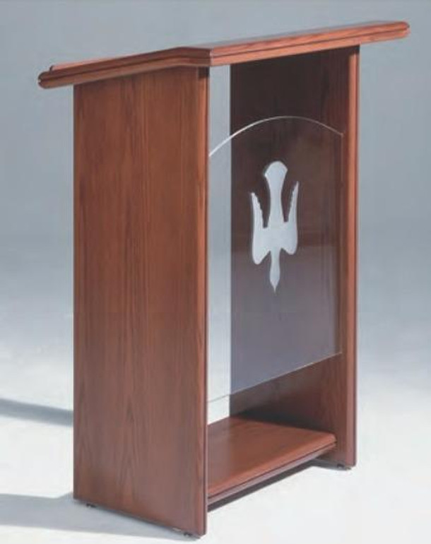 Podium & Lecturn with Plexiglass & Emblem