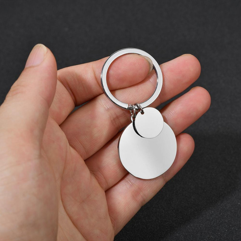 Personalized Stainless Steel Engraved  Customized Photo Keychain