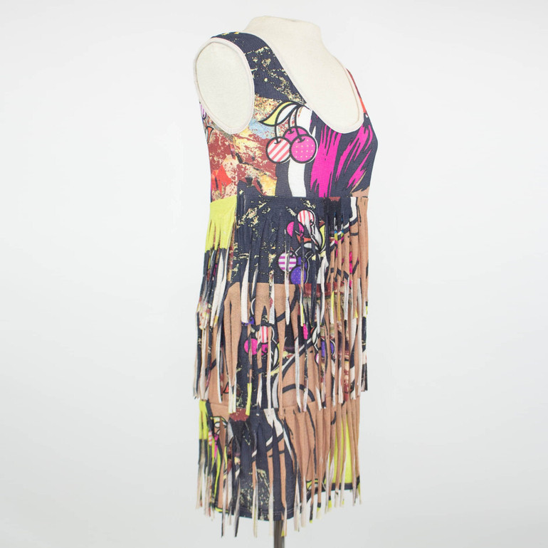 Las Vegas Girl Layered Fringe Tunic Dress