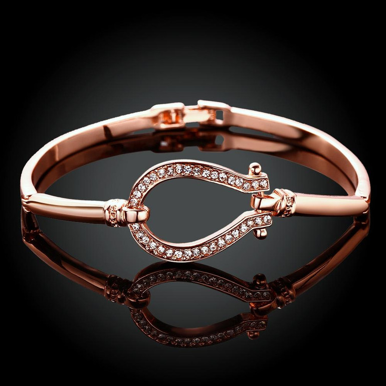 Epinal 18K Rose Gold Plated Bracelet Made with Swarovski Crystals Epinal 18K Rose Gold Plated Bracelet Made with Swarovski Crystals