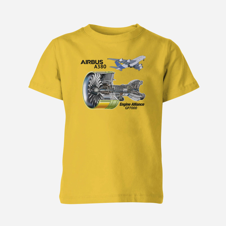 Airbus A380 & GP7000 Engine Designed Children T-Shirts