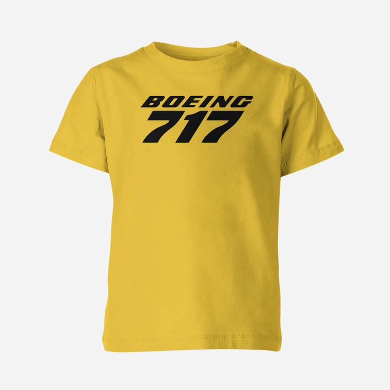 Boeing 717 & Text Designed Children T-Shirts