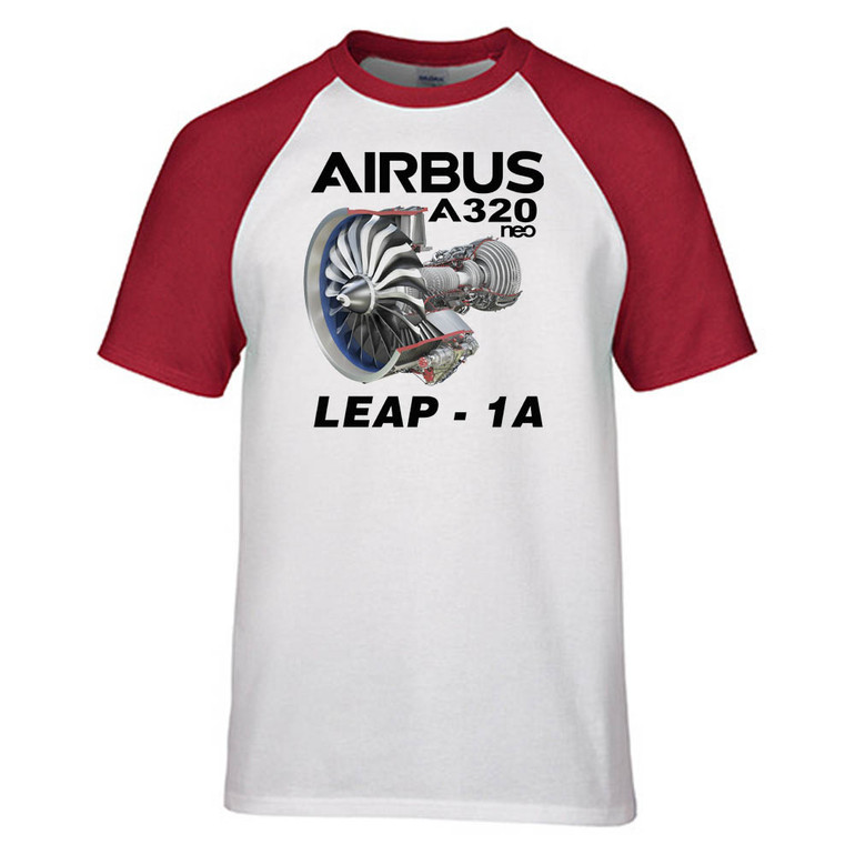 Airbus A320neo & Leap 1A Designed Raglan T-Shirts