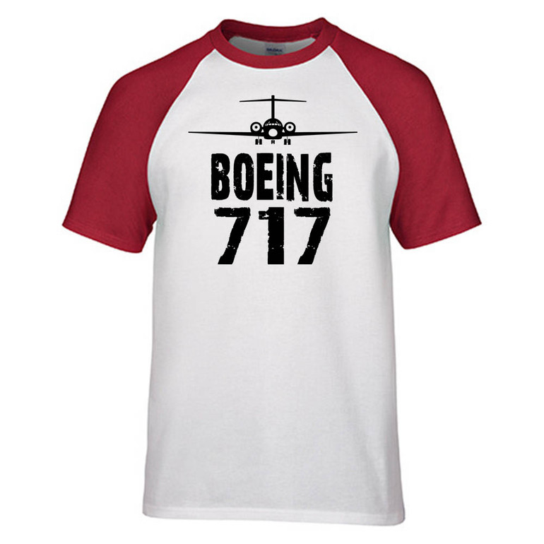 Boeing 727 & Plane Designed Raglan T-Shirts