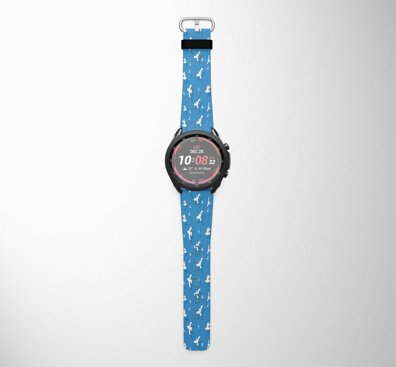 Seamless Seagulls Samsung & Huawei Watch Bands