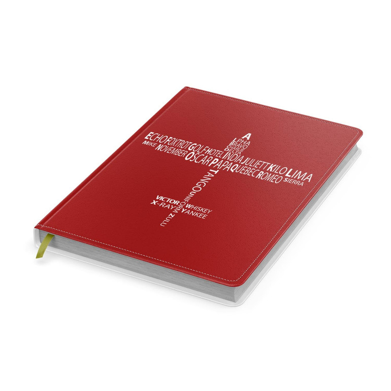 Propeller Shape Aviation Alphabet Designed Notebooks