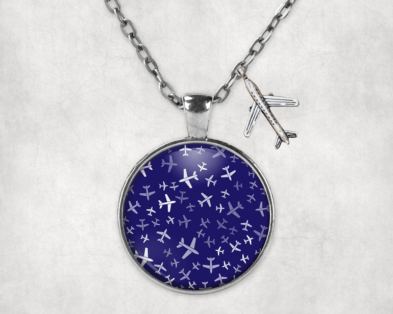 Different Sizes Seamless Airplanes Designed Necklaces