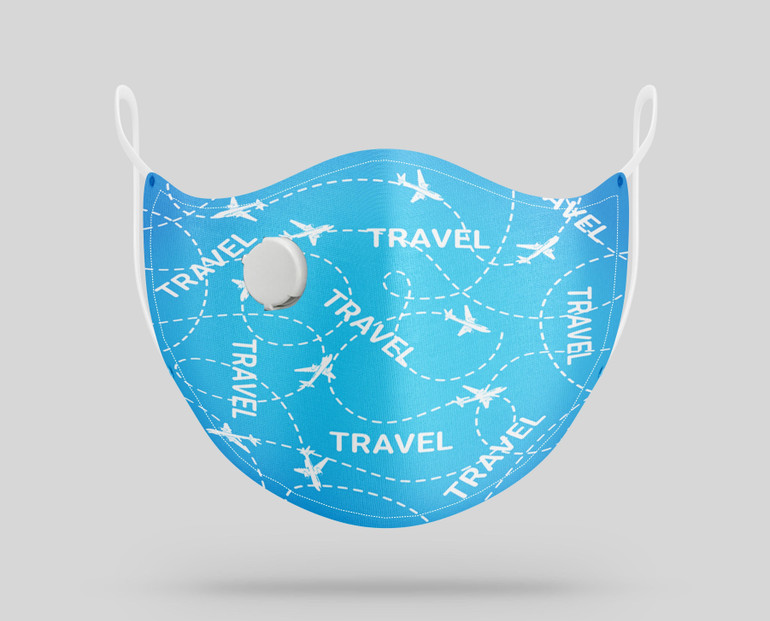 Travel & Planes Designed Face Masks