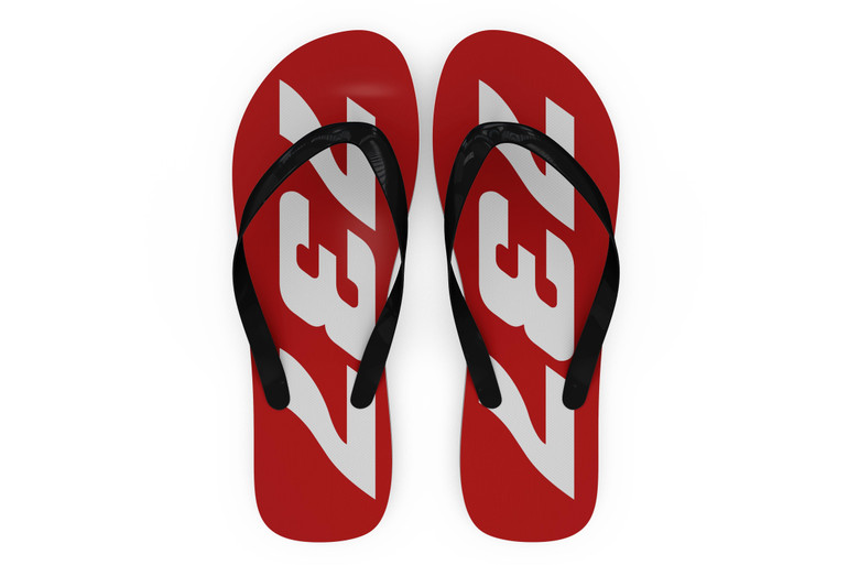 Boeing 737 Text Designed Slippers (Flip Flops)