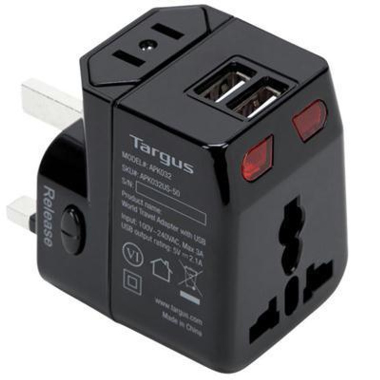 World Travel Adapter with USB
