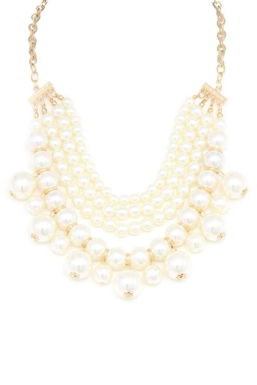 Chunky Beaded Layered Necklace