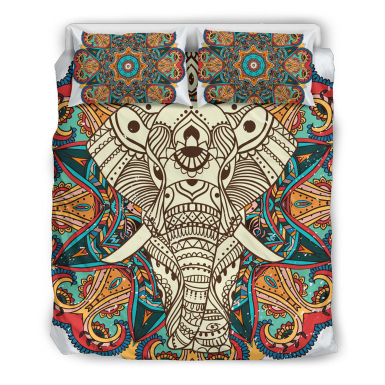 Mandala Elephant 3 Bedding Set.