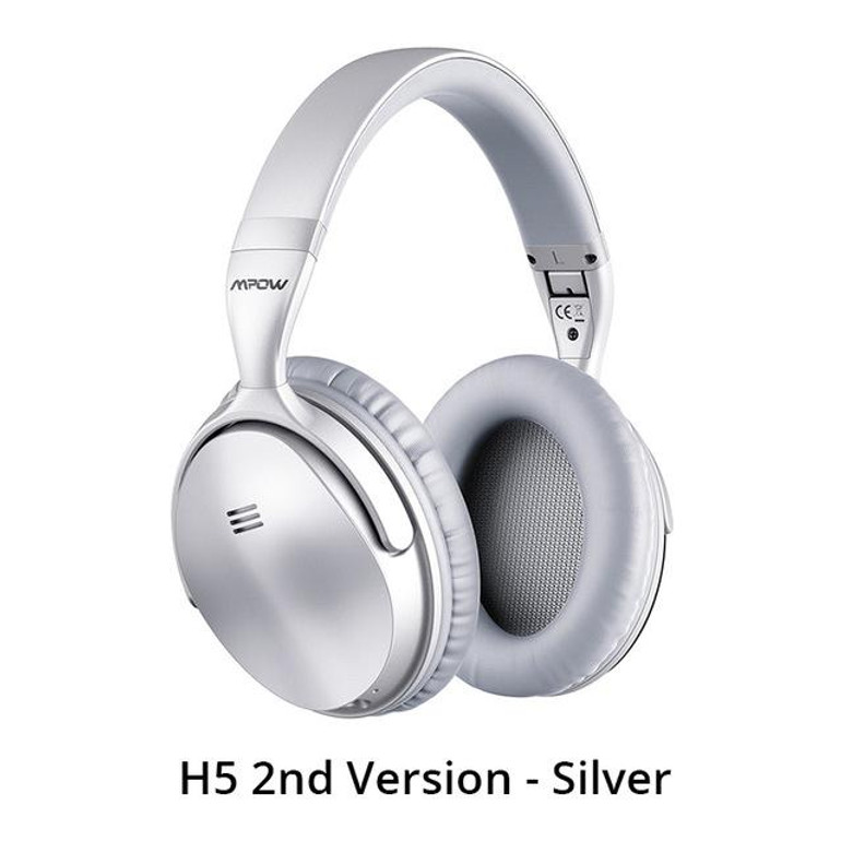 Mpow H5/ H5 2nd Gen Bluetooth Headphones Over-ear ANC HiFi Stereo Wireless Headphone With Mic For iPhone X/8/7 And Android Phone
