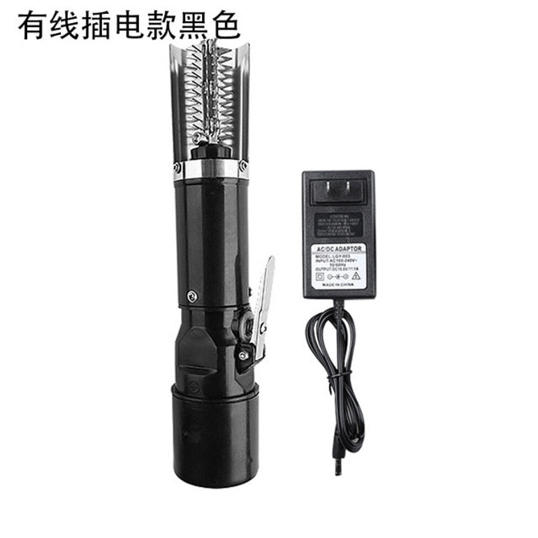 YOMDID Fish Scaler Stainless Steel Electric Scraper Fish Descaler Kitchen Seafood Fish Scale Scraping Machine With EU/US Plug