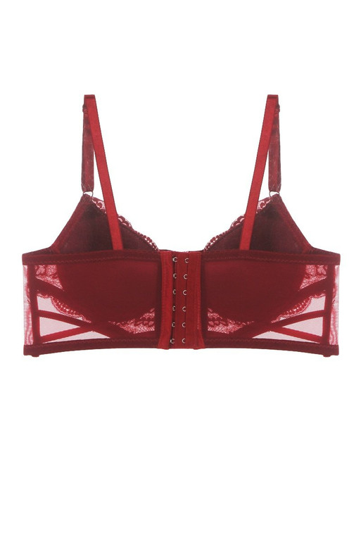 Floral Lace Plunge Bra
