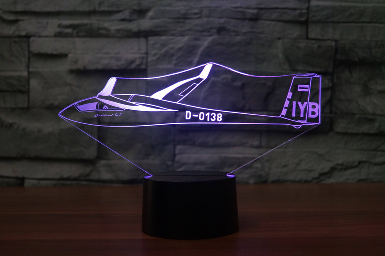 Cruising Glider Designed 3D Lamps