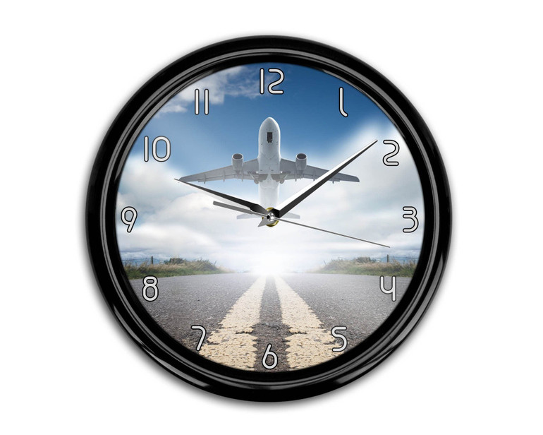Taking Off Aircraft Printed Wall Clocks