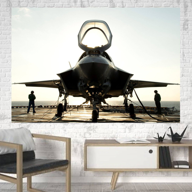 Fighting Falcon F35 Printed Canvas Posters (1 Piece)