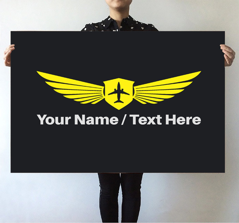 Customizable Name & Badge Printed Posters