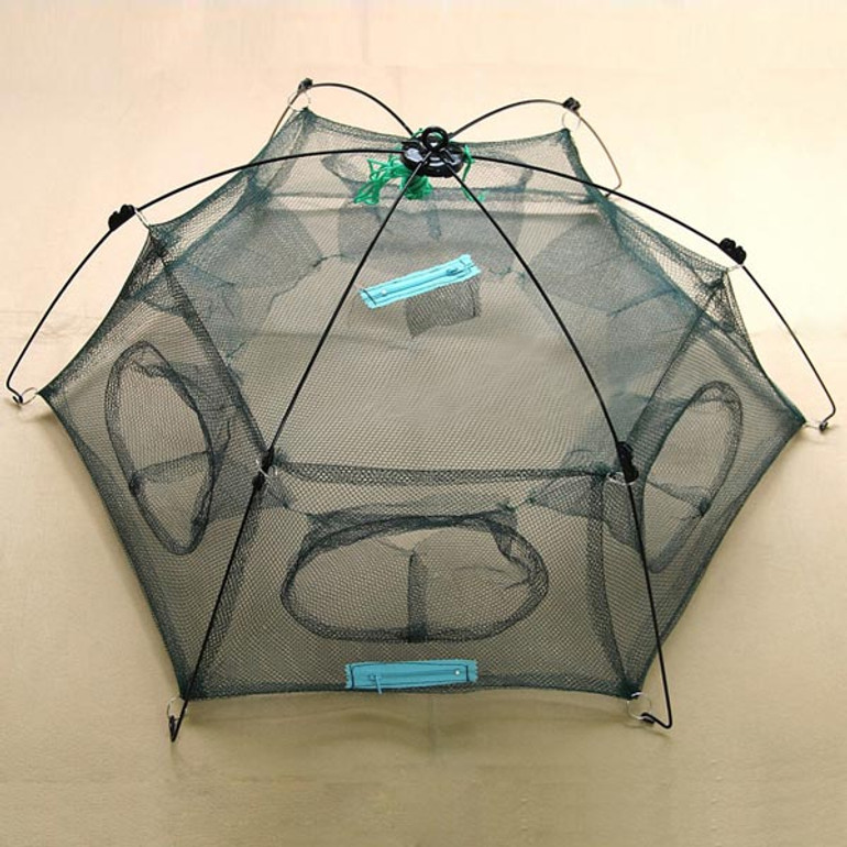 ZANLURE New Folded 80x80cm/100X100cm Folding Crab fish Minnow Fishing Trap Cast Net Fishing Net