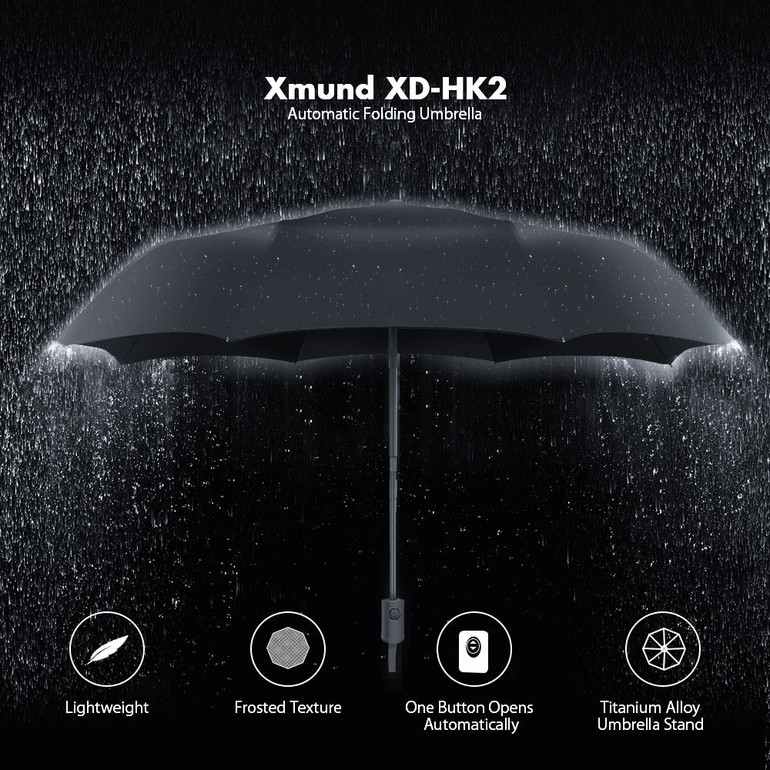 Xmund XD-HK2 Automatic Umbrella 2-3 People Portable Camping UPF50+ Waterproof Folding Sunshade