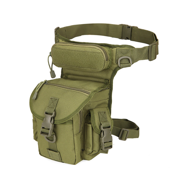 Men's Nylon Hip Drop Belt Waist Fanny Leg Bag Waterproof Military Tactical Bag