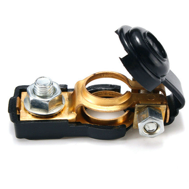 6/12/24V Adjustable Car Battery Terminal Clamp Clips Connector Positive Negative
