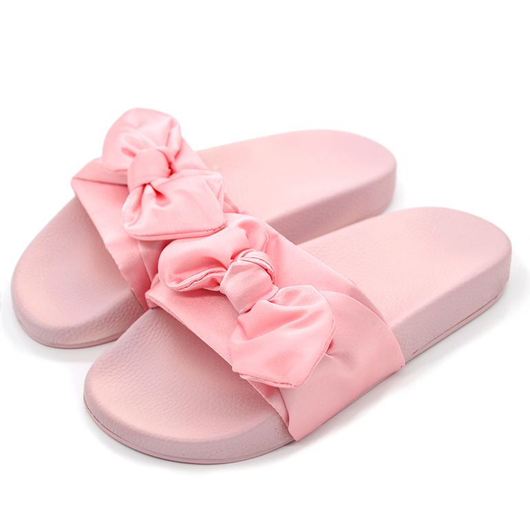 Girl Talk Satin Slides