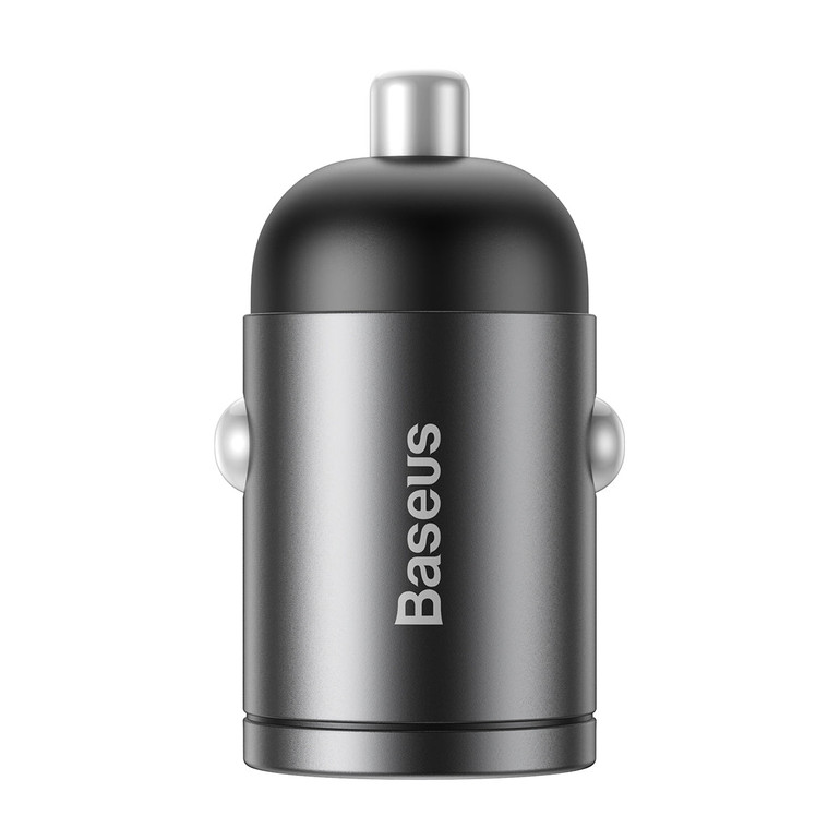 Baseus LED Mini QC4.0 PD3.0 30W 12-24V Type-C Fast Charging Quick Car Charger for Samsung S10+ Xiaomi 9T Redmi Note8 HUAWEI P30Pro