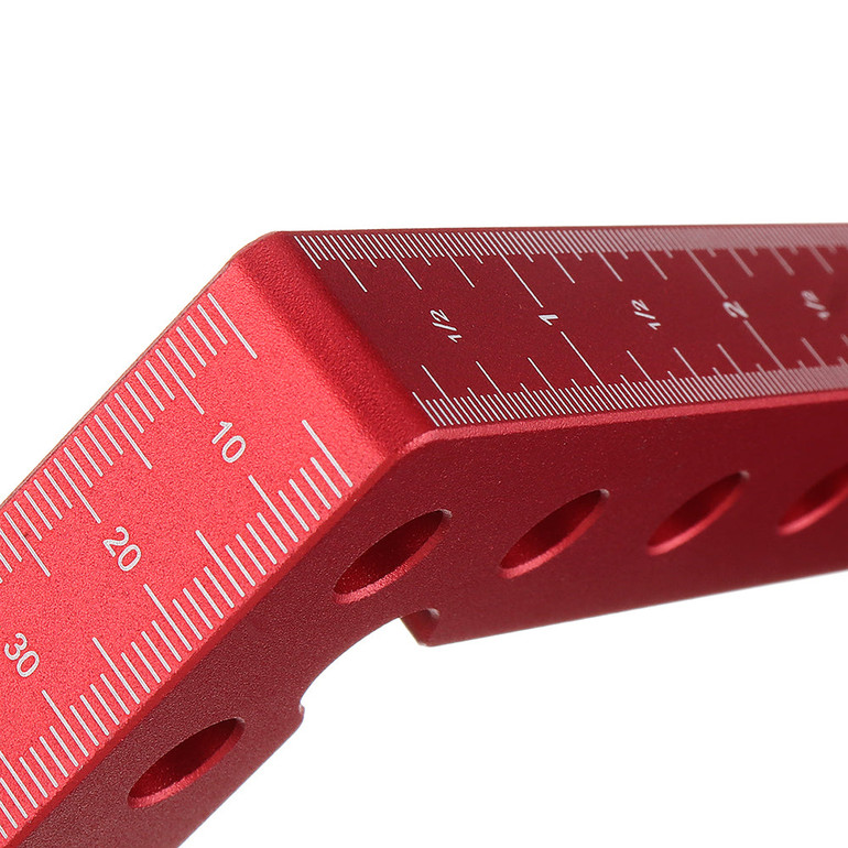 Drillpro 2 Set Woodworking Precision Clamping Square L-Shaped Auxiliary Fixture Splicing Board Positioning Panel Fixed Clip Carpenter Square Ruler Woodworking Tool