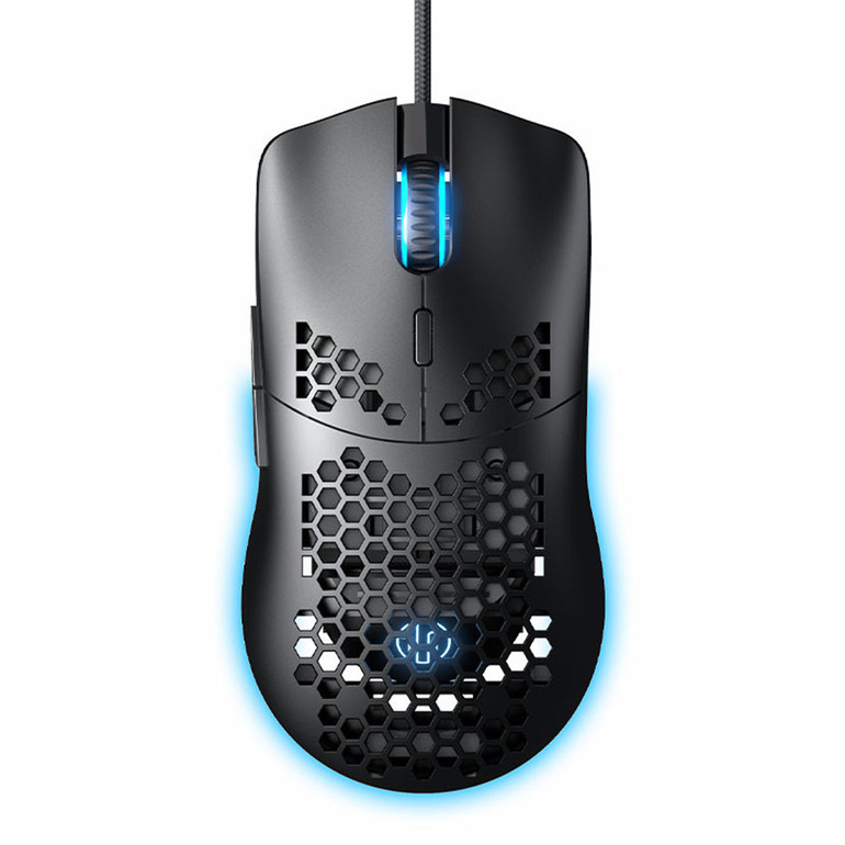 Inphic W10 Wired Lightweight Hollowed Mouse Gaming E-sport Mouse Luminous RGB for Pro Gamers and Office