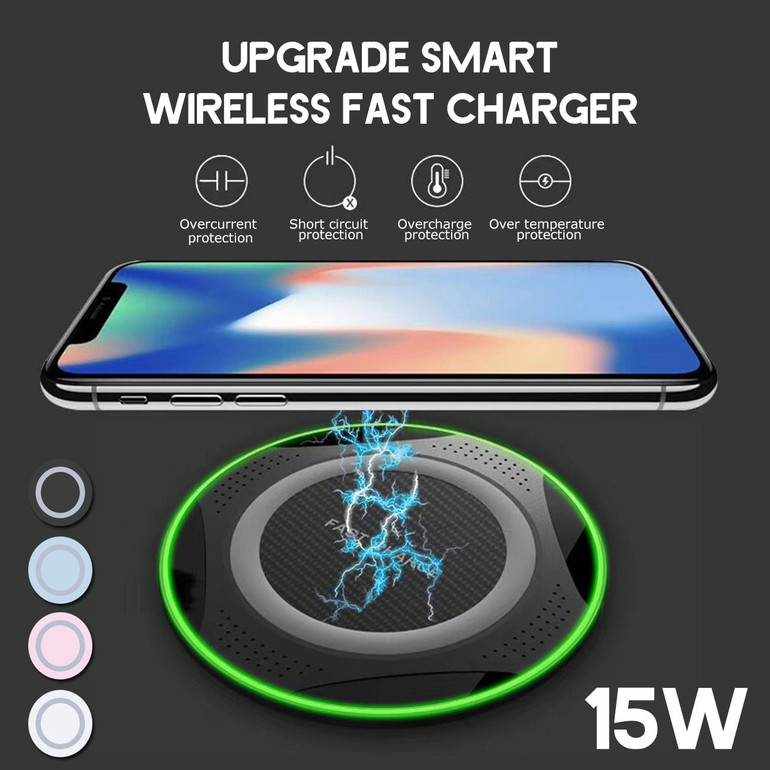 Bakeey 15W Fast Charge Wireless Charger for iPhone for Samsung Huawei