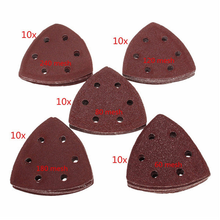 51pcs 60-240 Grit Sanding Paper with Sanding Disc for Bosch Fein