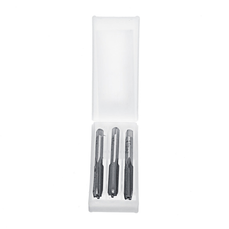 3pcs M3-M8 HSS Metric Screw Tap Individual Taper Plug Bottoming Hand Taps Tools Kit