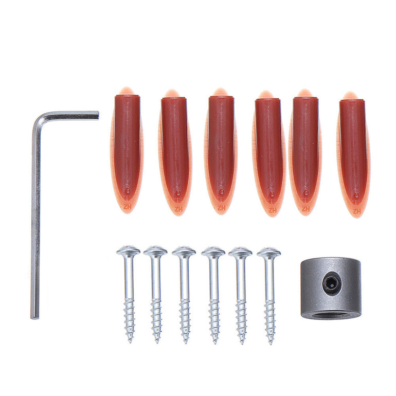 Pocket Hole Jig System With Magnet and Step Drill Bit and Accessories Wood Drill Positioning Slider Plastic 9.5mm Drill Guide For Carpentry Woodworking Tool
