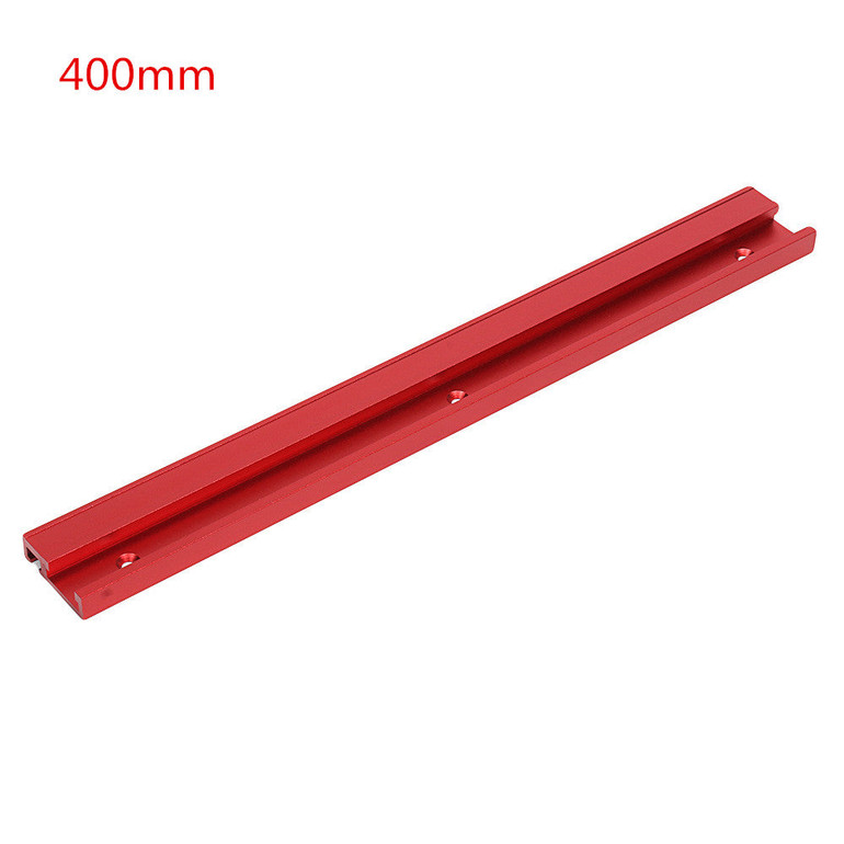 400-1200mm Red Aluminum Alloy 45 Type T-Track Woodworking T-slot Miter Track/Table Saw Router Miter Gauge