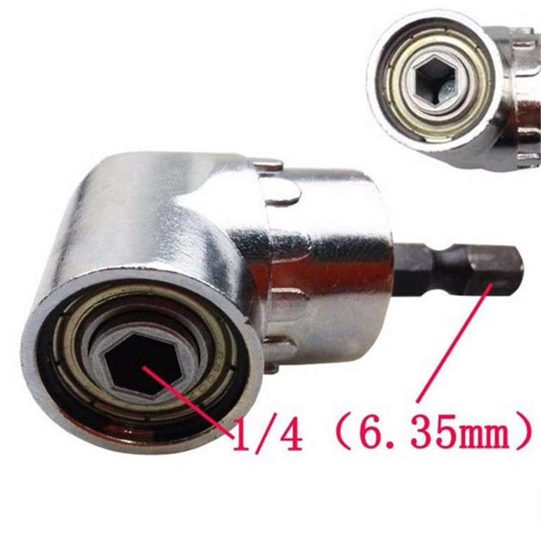 Drillpro 1/4 Inch Hex Shank Drill Bit Angle Driver 105 Degree Adjustable Angle Driver Screwdriver