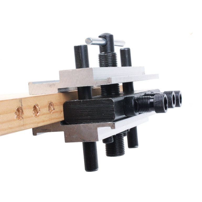 Woodworking Self Centering Doweling Jig Aluminum Alloy Dowel Drill Guide