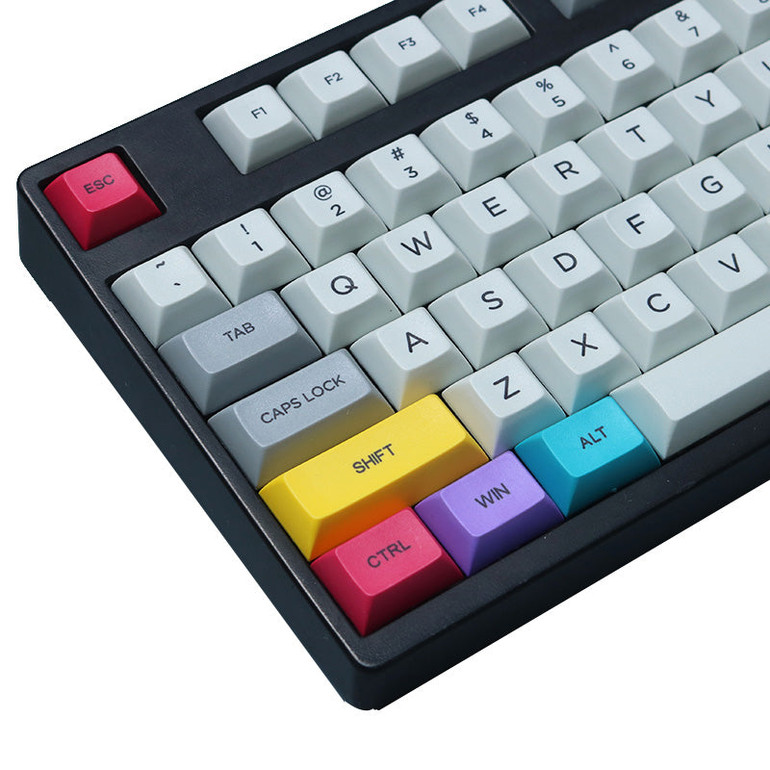 29PCS DSA Profile CMYK Color Dyesub PBT Keycaps Keycap Set CTRL WIN ALT SHIFT Keycap