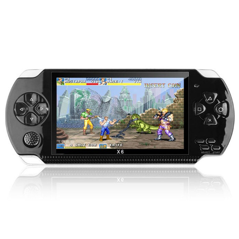 X6 8GB 128-bit 10000+ Games 4.3 inch PSP High Definition Retro Handheld Video Game Console Game Player