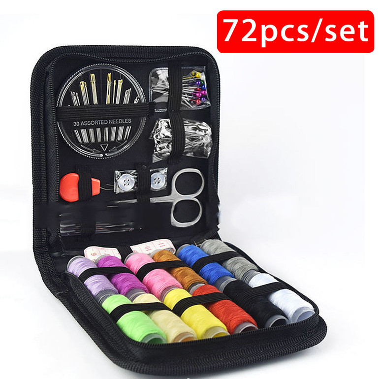 Portable Travel Small Home Sewing Kit Case Needle Thread Scissor