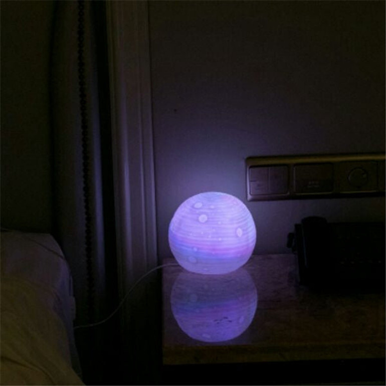 3D Moon Luna Night Light LED Desk Lamp Color Changing Decor With Remote Control