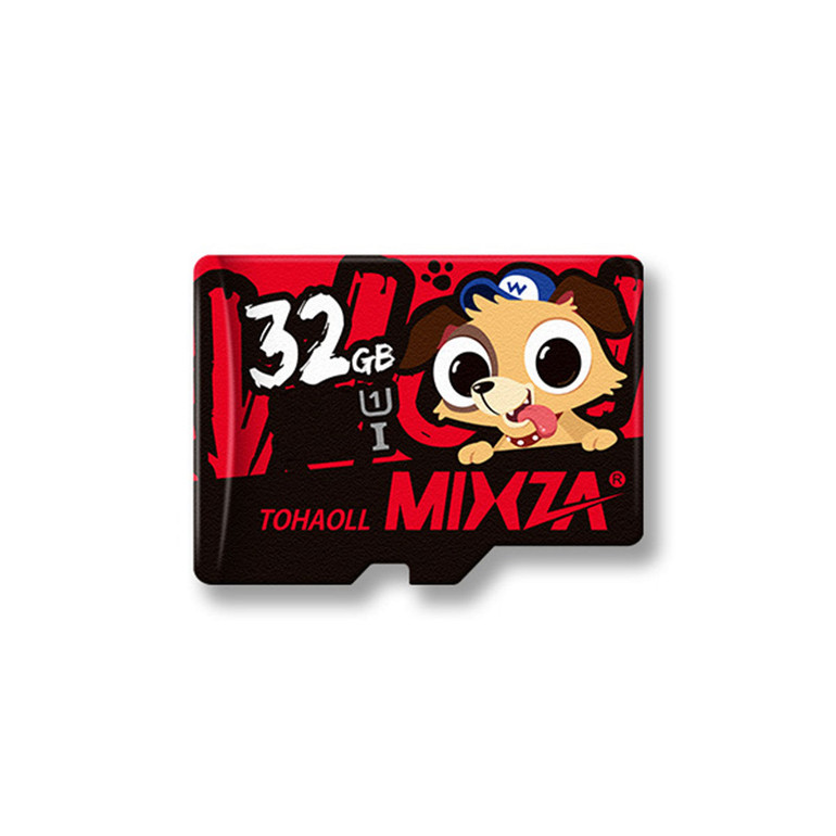 Mixza Year of the Dog Limited Edition U1 32GB Memory Card  with DM SD-T2 Card Converter